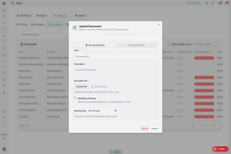 Documents in CitoHR