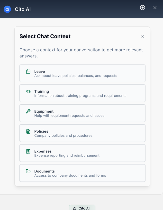 AI HR Assistant for UK Teams screenshot